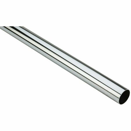 NATIONAL Stanley Home Designs 8 Ft. x 1-5/16 In. Cut-to-Length Closet Rod, Chrome S822099